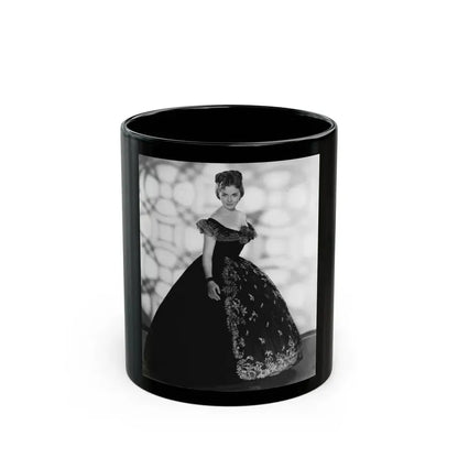 Hazel Court #105 (Vintage Female Icon) Black Coffee Mug 11oz - Go Mug Yourself