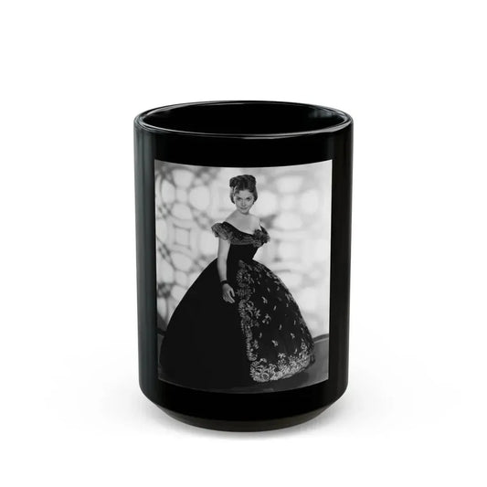 Hazel Court #105 (Vintage Female Icon) Black Coffee Mug 15oz - Go Mug Yourself