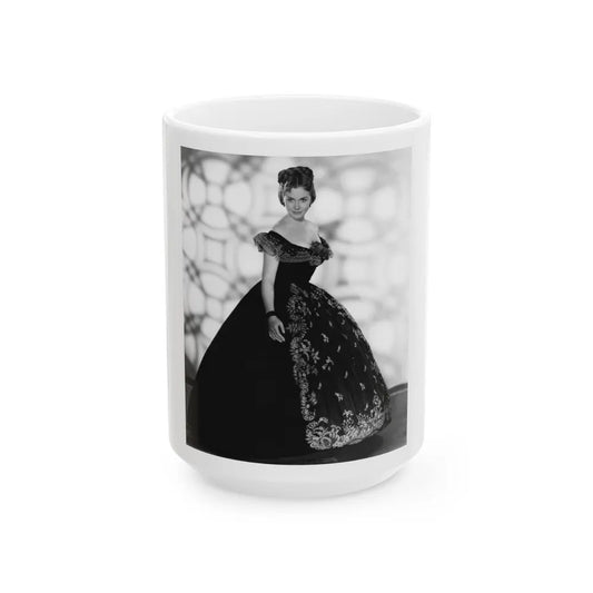 Hazel Court #105 (Vintage Female Icon) White Coffee Mug-15oz-Go Mug Yourself