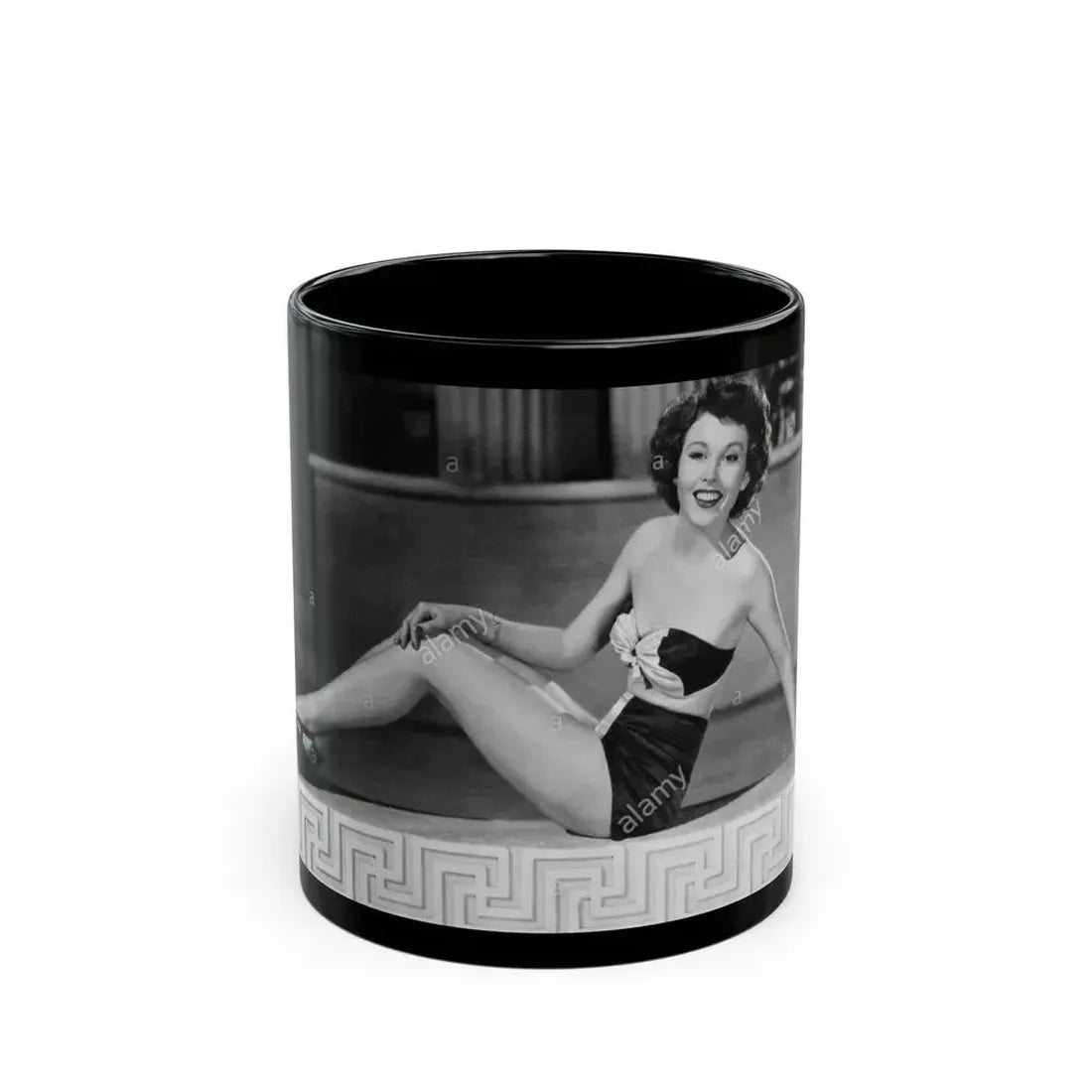 Hazel Court #109 (Vintage Female Icon) Black Coffee Mug 11oz - Go Mug Yourself