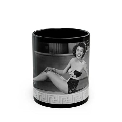 Hazel Court #109 (Vintage Female Icon) Black Coffee Mug 11oz - Go Mug Yourself