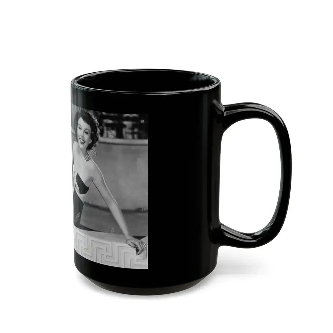 Hazel Court #109 (Vintage Female Icon) Black Coffee Mug - Go Mug Yourself