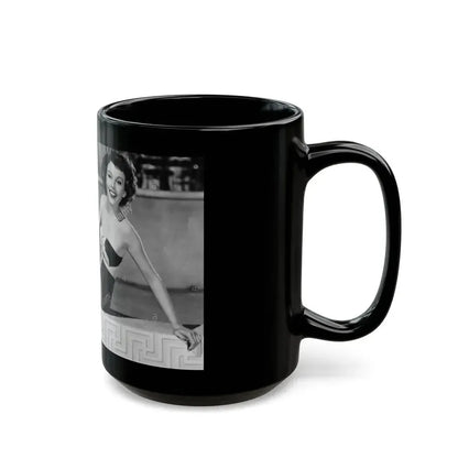 Hazel Court #109 (Vintage Female Icon) Black Coffee Mug - Go Mug Yourself
