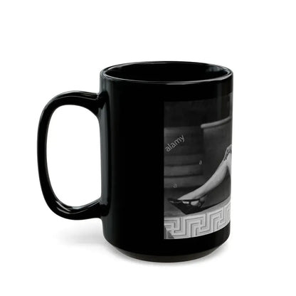Hazel Court #109 (Vintage Female Icon) Black Coffee Mug - Go Mug Yourself