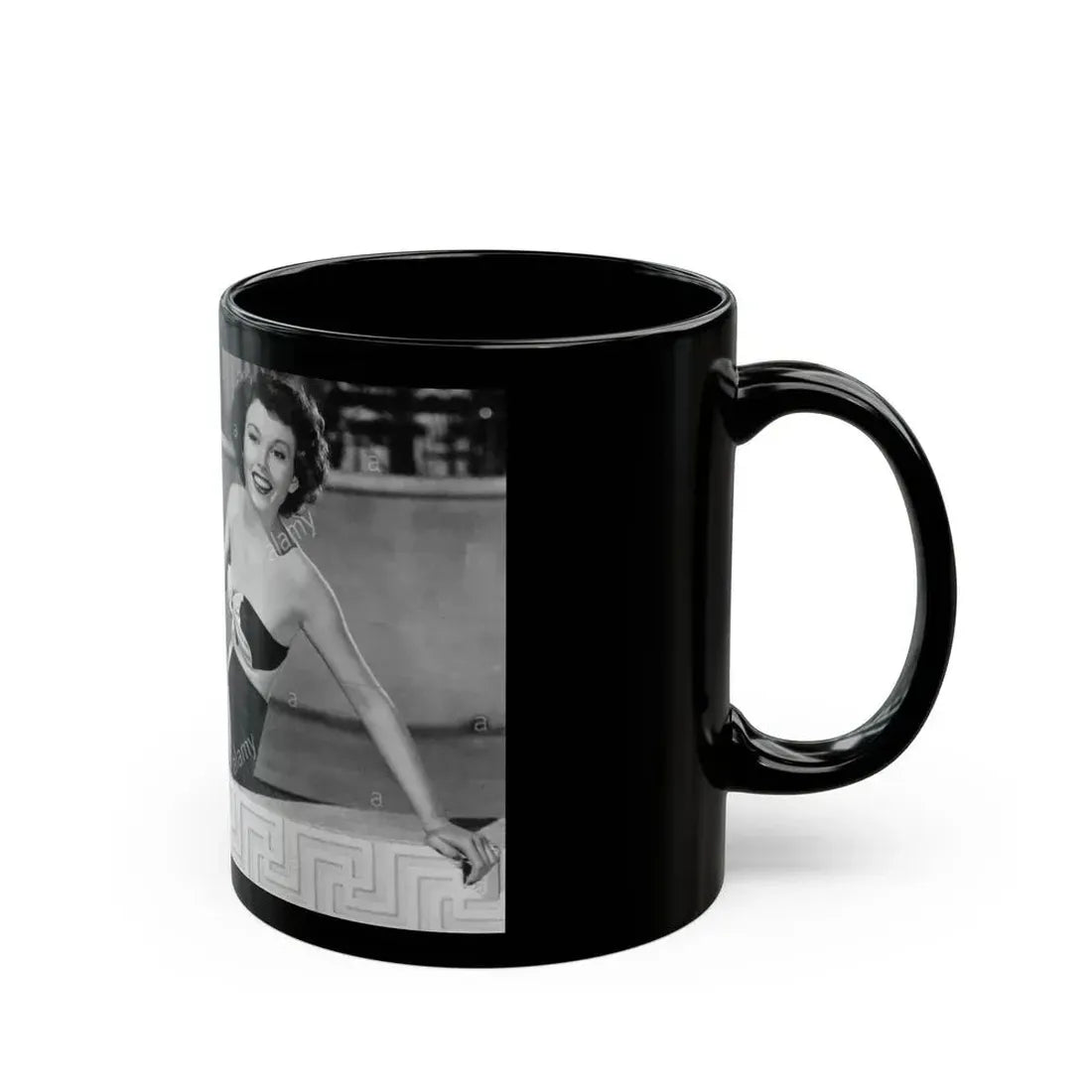 Hazel Court #109 (Vintage Female Icon) Black Coffee Mug - Go Mug Yourself