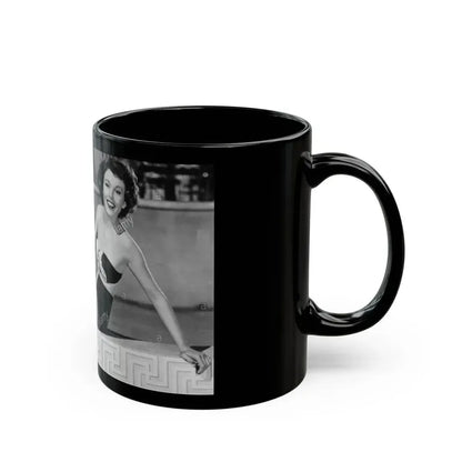 Hazel Court #109 (Vintage Female Icon) Black Coffee Mug - Go Mug Yourself