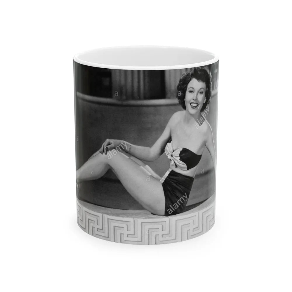 Hazel Court #109 (Vintage Female Icon) White Coffee Mug-11oz-Go Mug Yourself