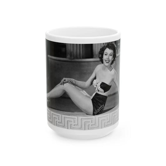 Hazel Court #109 (Vintage Female Icon) White Coffee Mug-15oz-Go Mug Yourself