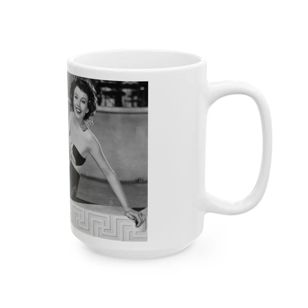 Hazel Court #109 (Vintage Female Icon) White Coffee Mug-Go Mug Yourself