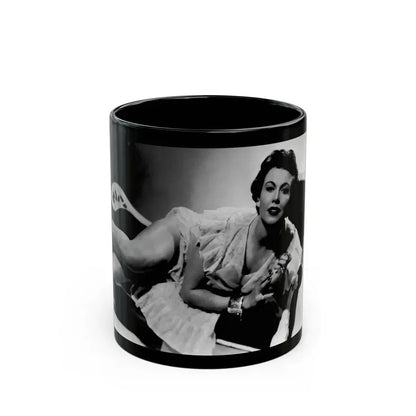 Hazel Court #111 (Vintage Female Icon) Black Coffee Mug 11oz - Go Mug Yourself