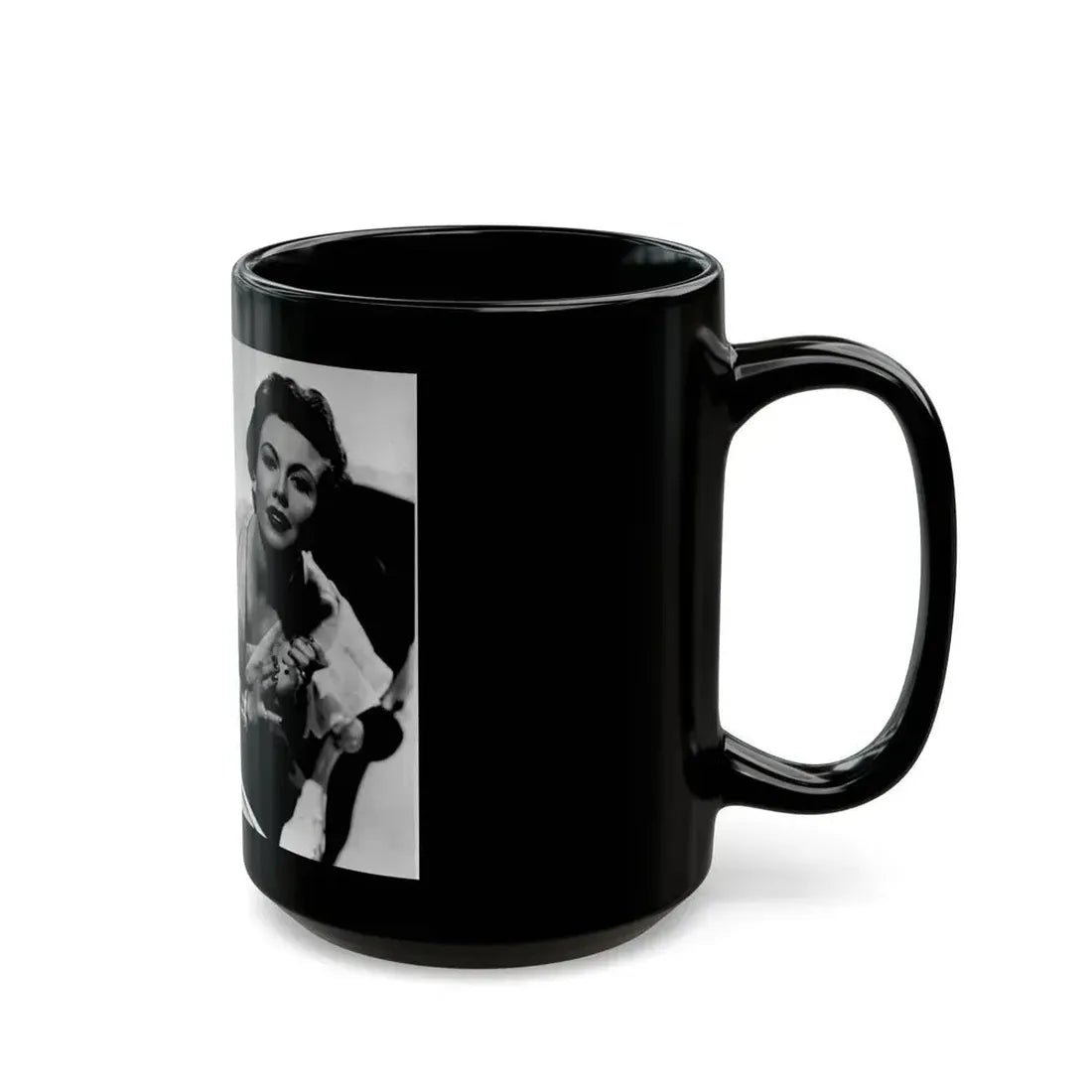 Hazel Court #111 (Vintage Female Icon) Black Coffee Mug - Go Mug Yourself