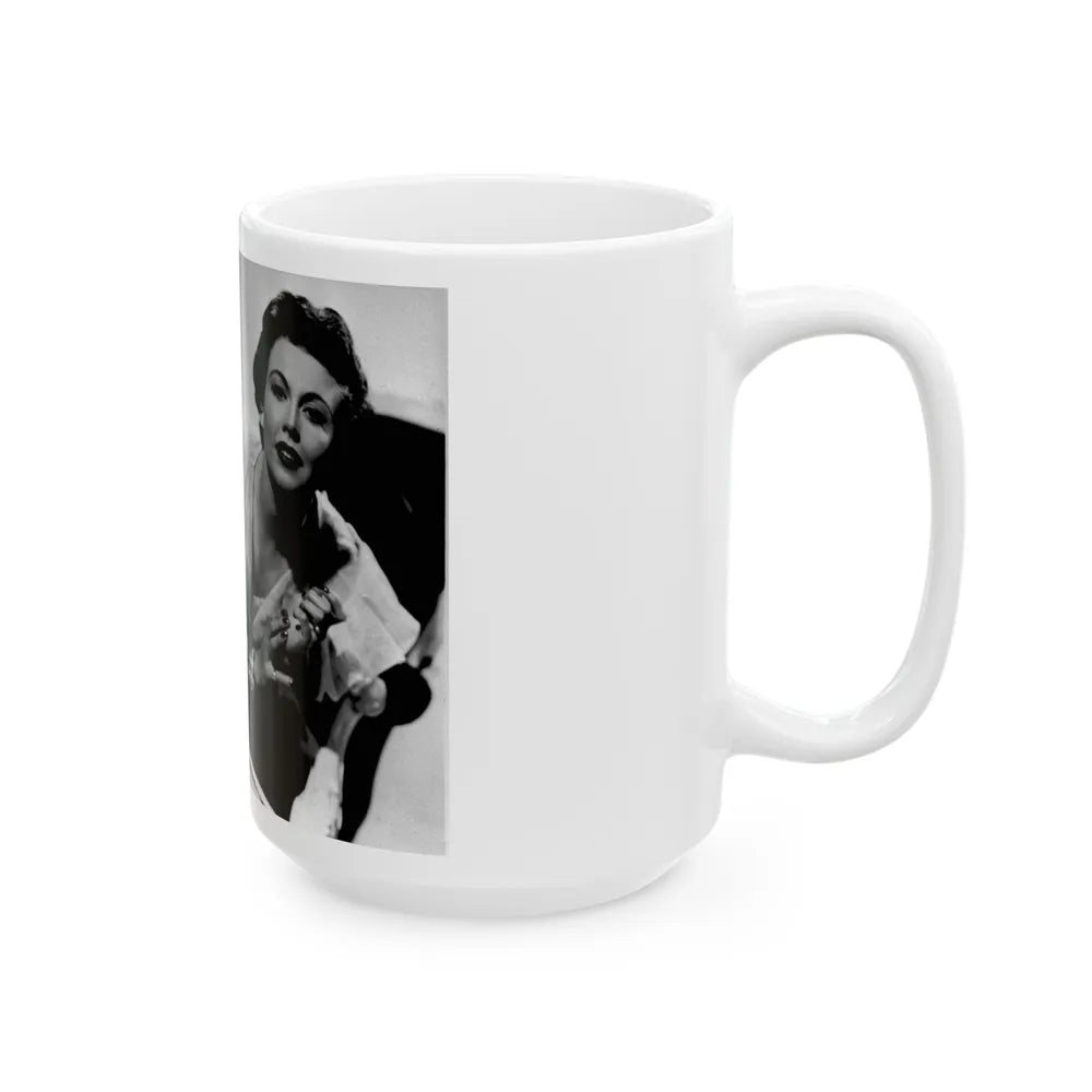 Hazel Court #111 (Vintage Female Icon) White Coffee Mug-Go Mug Yourself