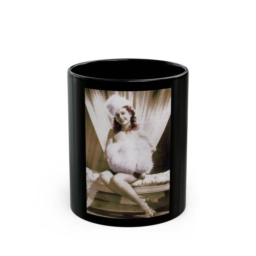 Hazel Court #16 (Vintage Female Icon) Black Coffee Mug-11oz-Go Mug Yourself