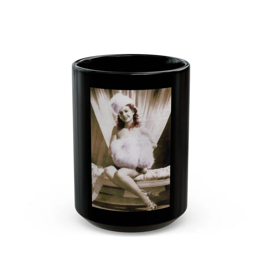 Hazel Court #16 (Vintage Female Icon) Black Coffee Mug-15oz-Go Mug Yourself