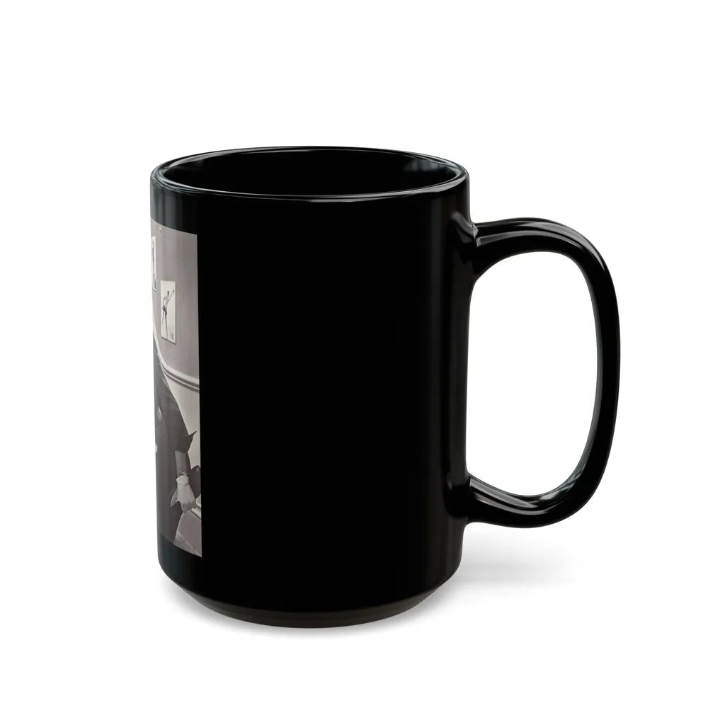 Hazel Court #19 (Vintage Female Icon) Black Coffee Mug-Go Mug Yourself