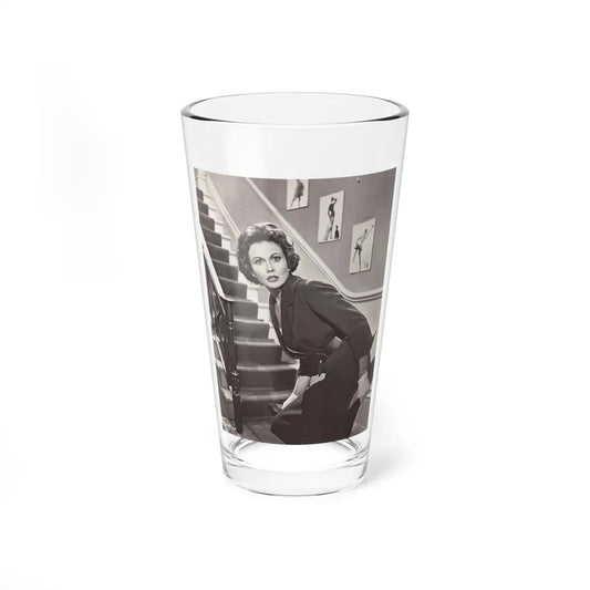 Hazel Court #19 (Vintage Female Icon) Pint Glass 16oz-16oz-Go Mug Yourself