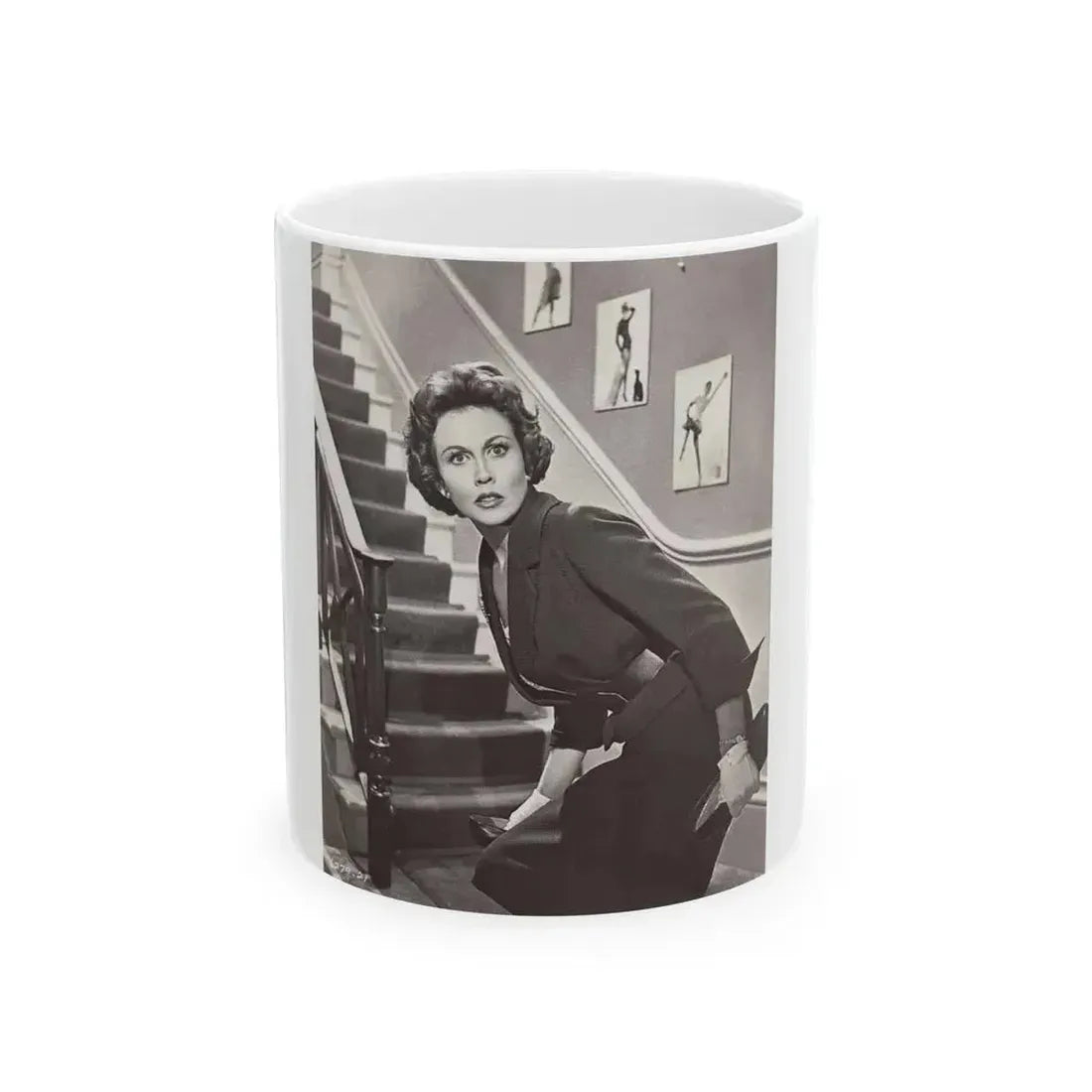 Hazel Court #19 (Vintage Female Icon) White Coffee Mug 11oz - Go Mug Yourself