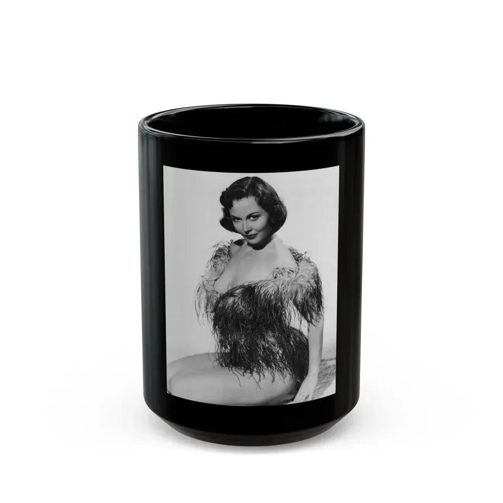 Hazel Court #20 (Vintage Female Icon) Black Coffee Mug 15oz - Go Mug Yourself