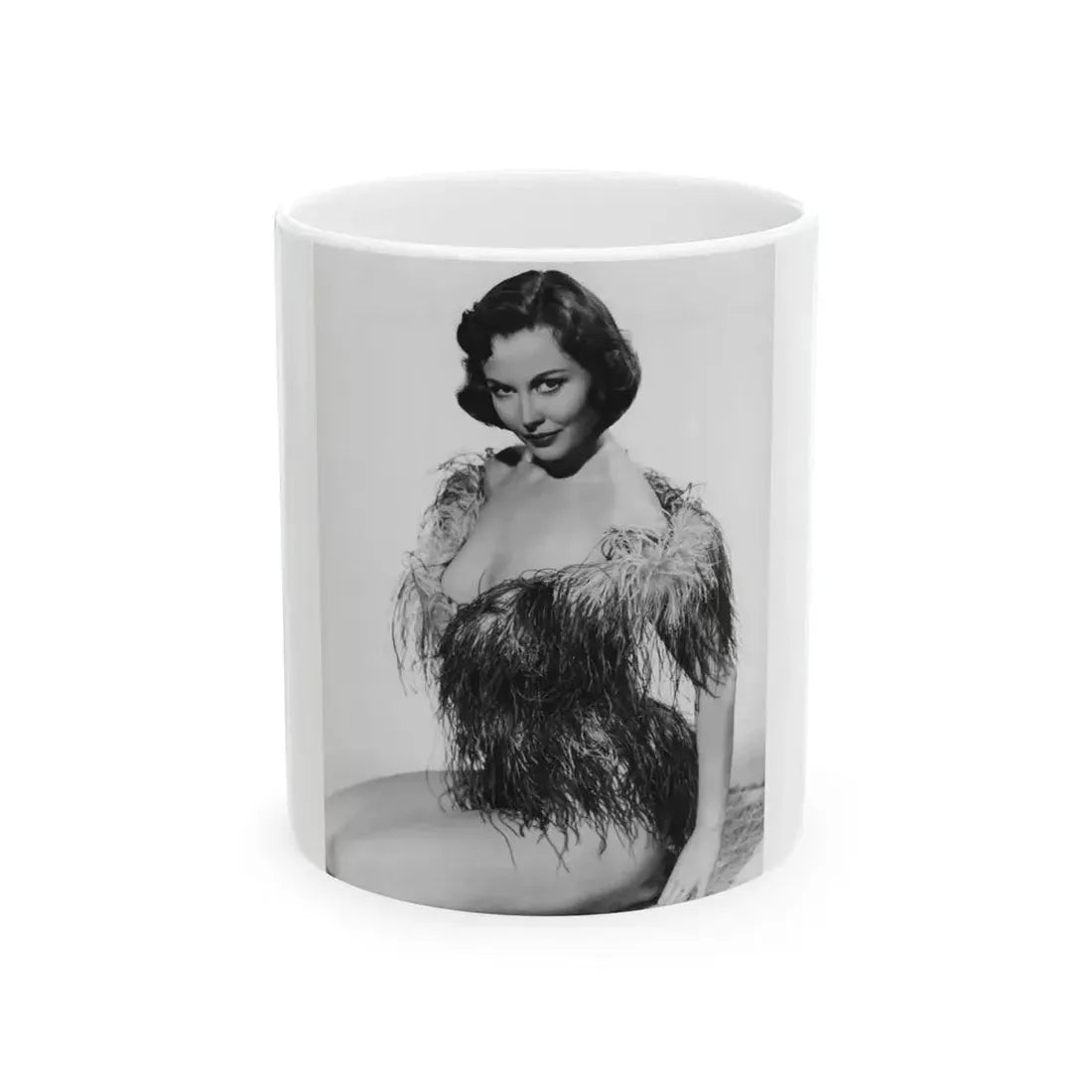 Hazel Court #20 (Vintage Female Icon) White Coffee Mug 11oz - Go Mug Yourself