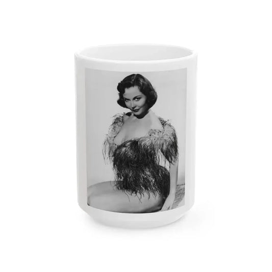 Hazel Court #20 (Vintage Female Icon) White Coffee Mug 15oz - Go Mug Yourself