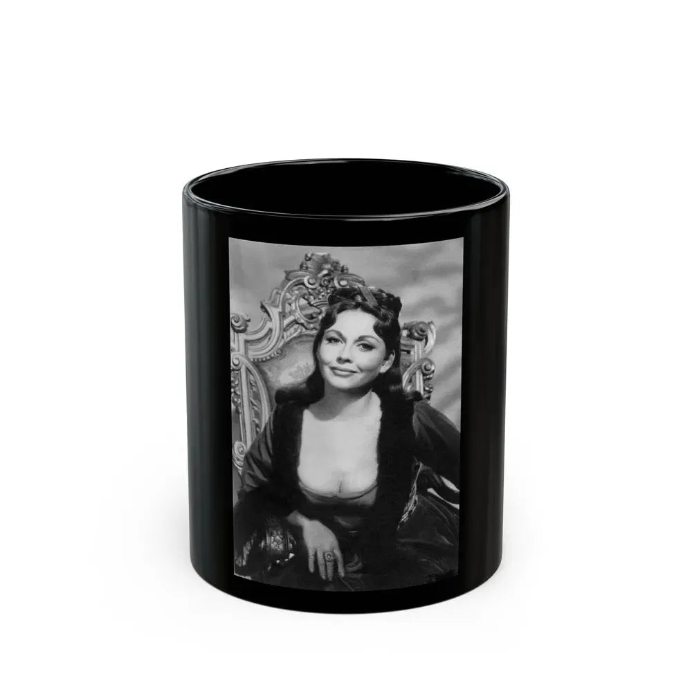Hazel Court #21 (Vintage Female Icon) Black Coffee Mug 11oz - Go Mug Yourself