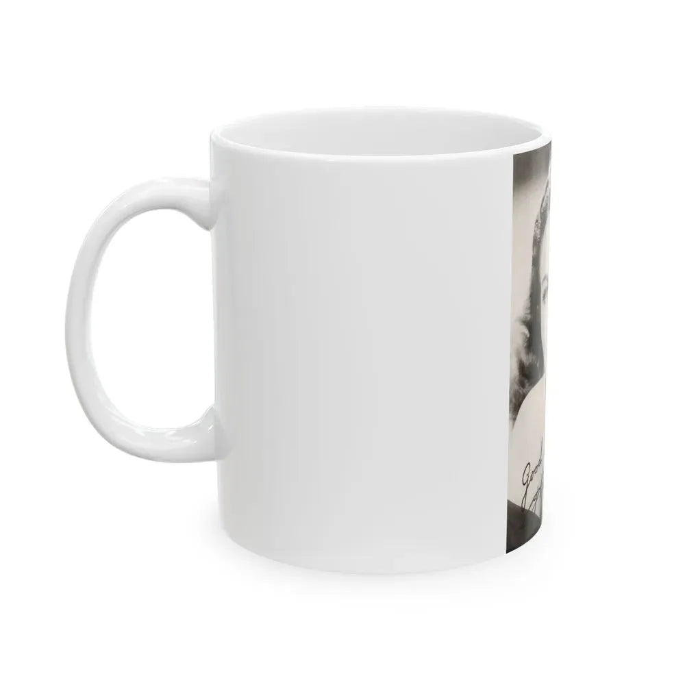 Hazel Court #22 (Vintage Female Icon) White Coffee Mug - Go Mug Yourself