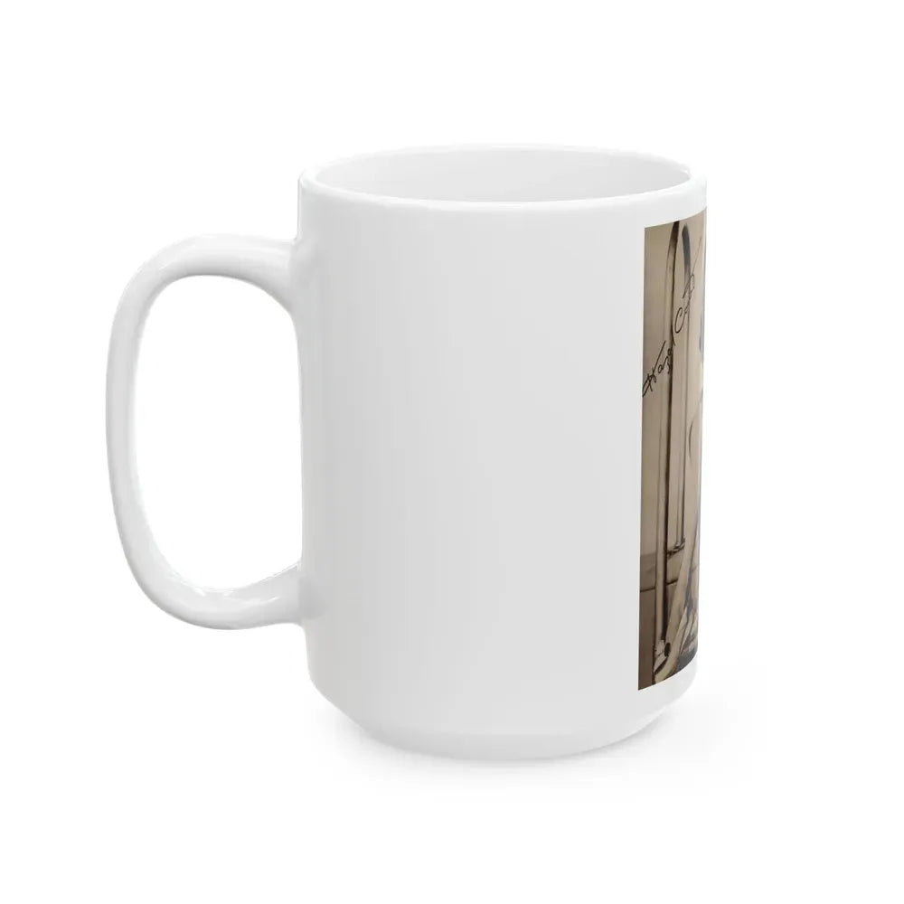 Hazel Court #24 (Vintage Female Icon) White Coffee Mug - Go Mug Yourself