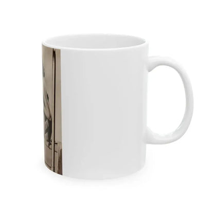 Hazel Court #24 (Vintage Female Icon) White Coffee Mug - Go Mug Yourself