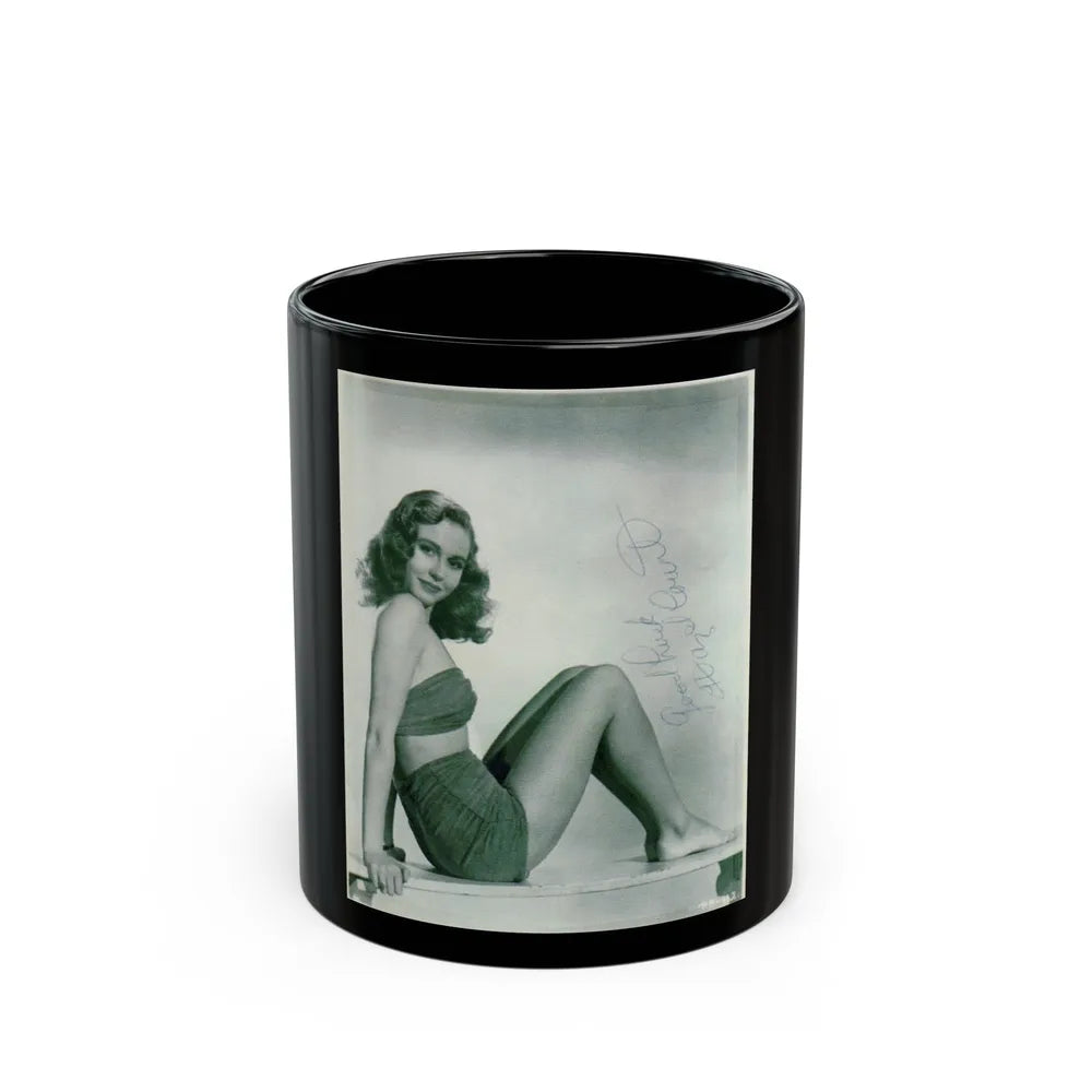 Hazel Court #26 (Vintage Female Icon) Black Coffee Mug-11oz-Go Mug Yourself