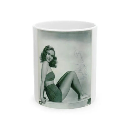 Hazel Court #26 (Vintage Female Icon) White Coffee Mug 11oz - Go Mug Yourself