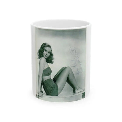 Hazel Court #26 (Vintage Female Icon) White Coffee Mug 11oz - Go Mug Yourself