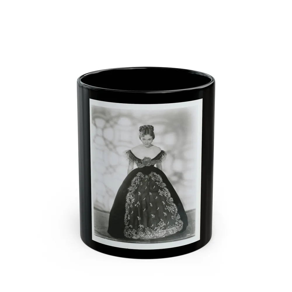 Hazel Court #54 (Vintage Female Icon) Black Coffee Mug-11oz-Go Mug Yourself