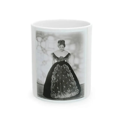 Hazel Court #54 (Vintage Female Icon) White Coffee Mug 11oz - Go Mug Yourself