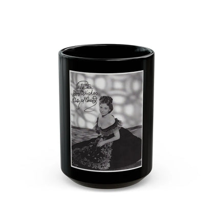 Hazel Court #58 (Vintage Female Icon) Black Coffee Mug-15oz-Go Mug Yourself