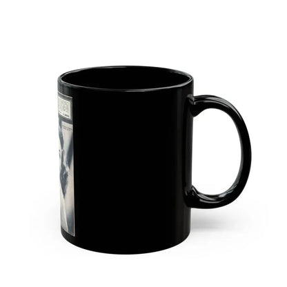 Hazel Court #72 - B&W Magazine Cover (Vintage Female Icon) Black Coffee Mug - Go Mug Yourself