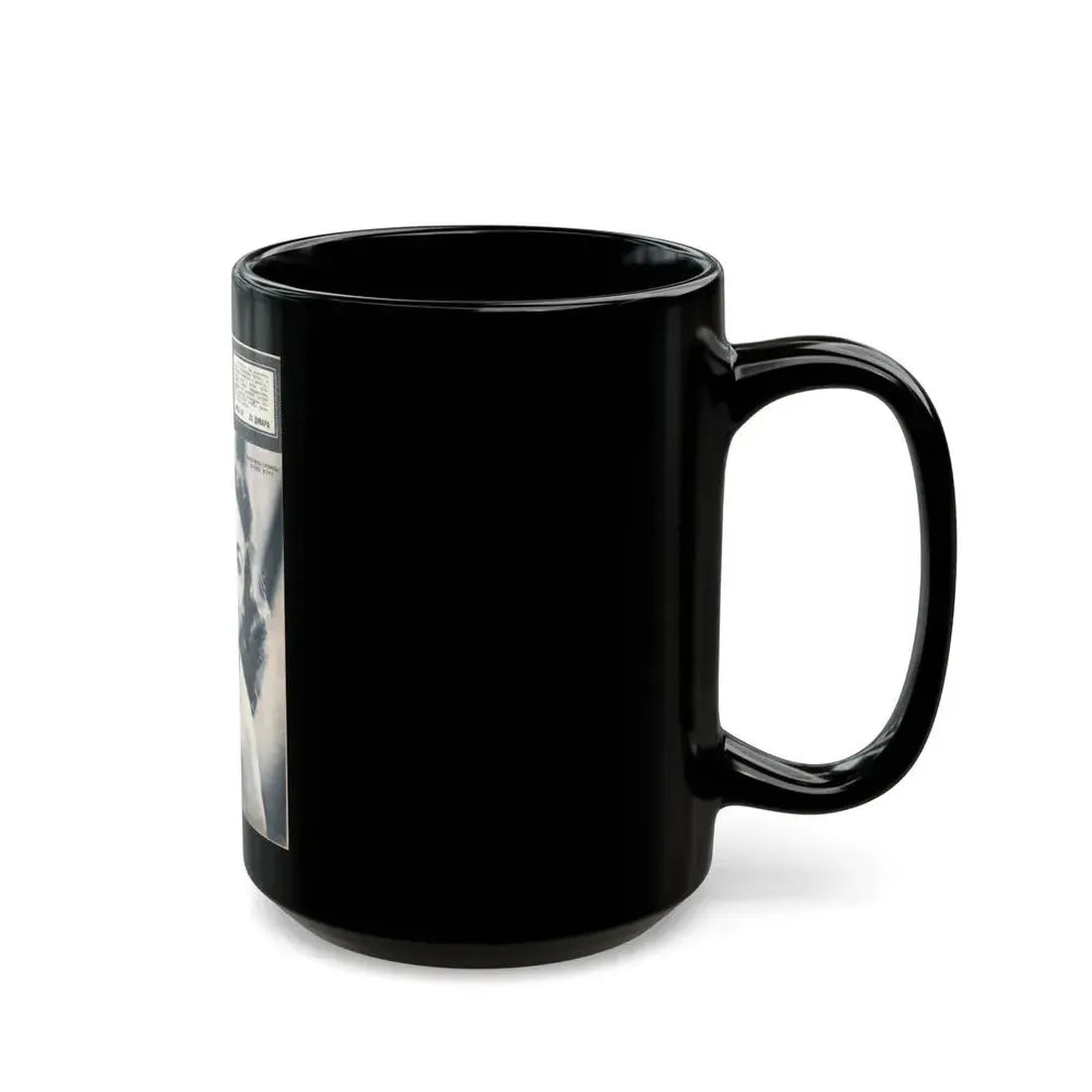 Hazel Court #72 - B&W Magazine Cover (Vintage Female Icon) Black Coffee Mug - Go Mug Yourself