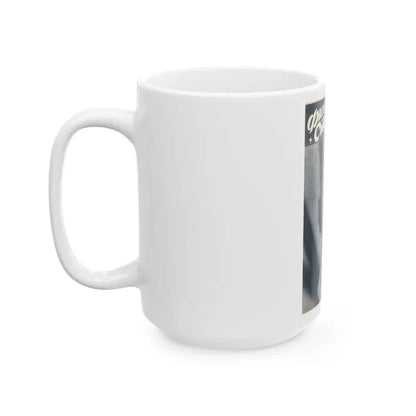 Hazel Court #72 - B&W Magazine Cover (Vintage Female Icon) White Coffee Mug - Go Mug Yourself