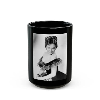 Hazel Court #81 (Vintage Female Icon) Black Coffee Mug 15oz - Go Mug Yourself