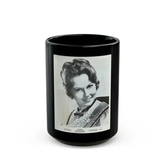 Hazel Court #87 (Vintage Female Icon) Black Coffee Mug 15oz - Go Mug Yourself