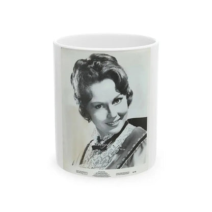 Hazel Court #87 (Vintage Female Icon) White Coffee Mug 11oz - Go Mug Yourself
