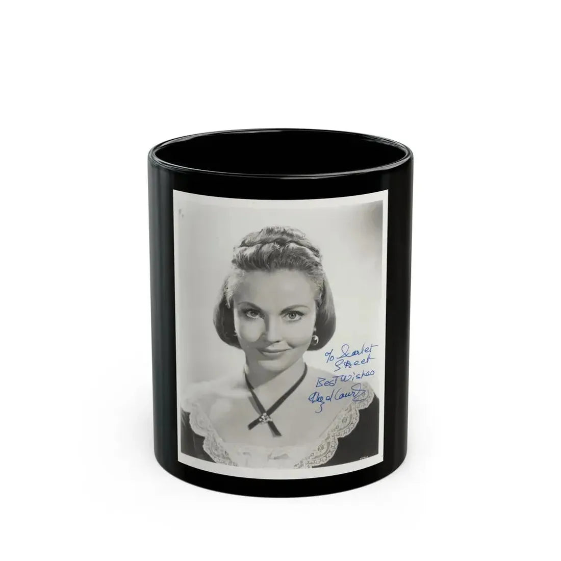 Hazel Court #88 (Vintage Female Icon) Black Coffee Mug 11oz - Go Mug Yourself