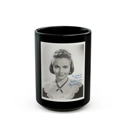 Hazel Court #88 (Vintage Female Icon) Black Coffee Mug 15oz - Go Mug Yourself