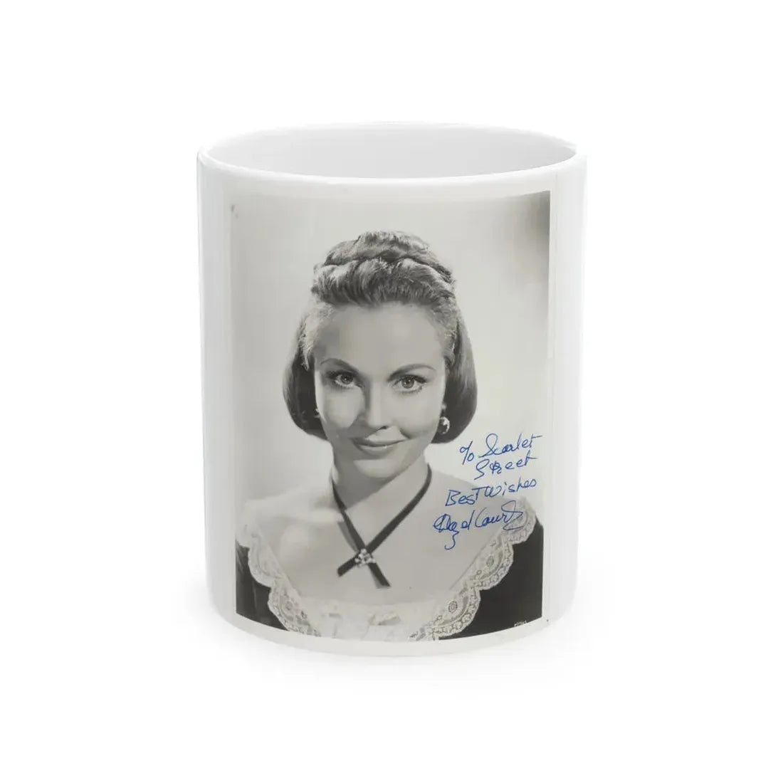 Hazel Court #88 (Vintage Female Icon) White Coffee Mug 11oz - Go Mug Yourself