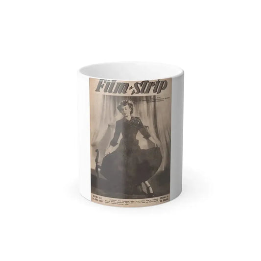 Hazel Court #89 - Newspaper Magazine Photo (Vintage Female Icon) Color Changing Mug 11oz 11oz - Go Mug Yourself
