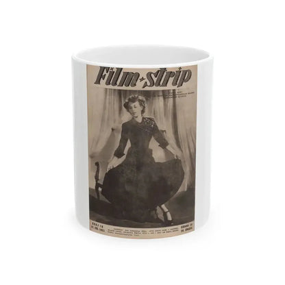 Hazel Court #89 - Newspaper Magazine Photo (Vintage Female Icon) White Coffee Mug 11oz - Go Mug Yourself