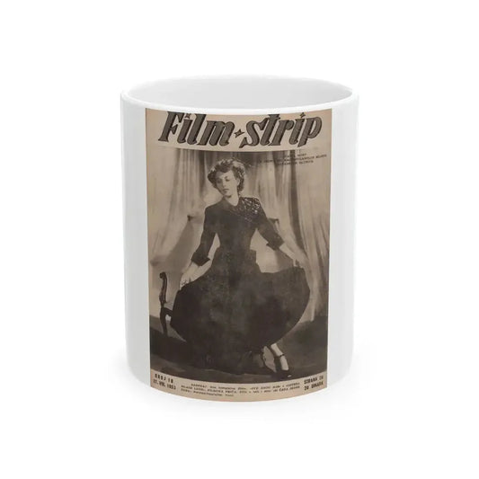 Hazel Court #89 - Newspaper Magazine Photo (Vintage Female Icon) White Coffee Mug 11oz - Go Mug Yourself