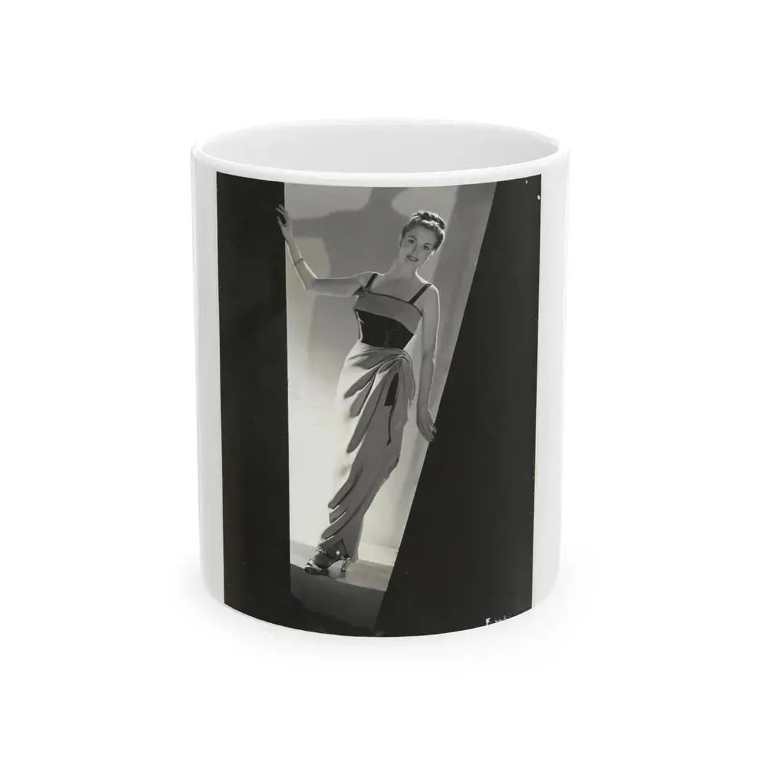 Hazel Court #92 (Vintage Female Icon) White Coffee Mug 11oz - Go Mug Yourself