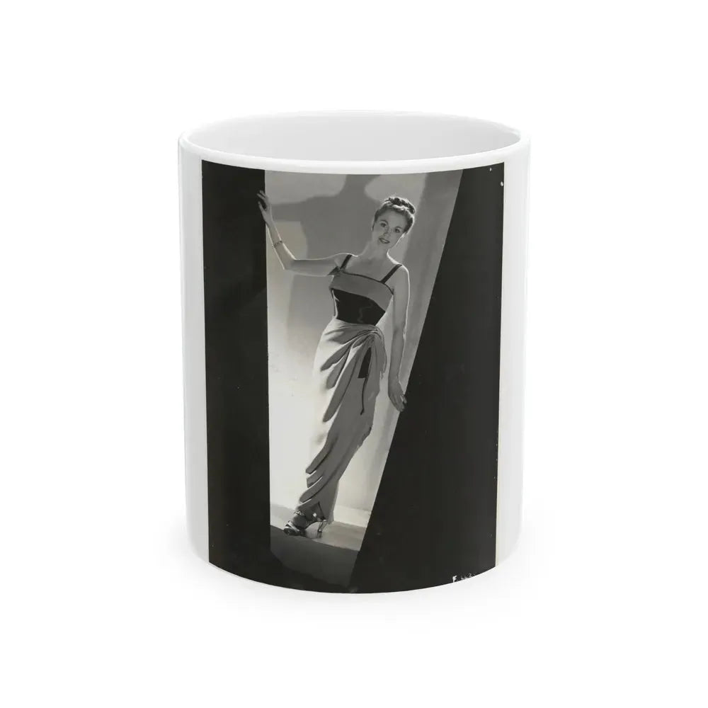 Hazel Court #92 (Vintage Female Icon) White Coffee Mug 11oz - Go Mug Yourself