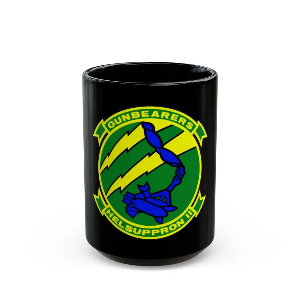 HC 11 Helicopter Combat Support Squadron 11 (U.S. Navy) Black Coffee Mug-15oz-Go Mug Yourself