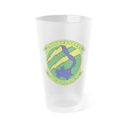 HC 11 Helicopter Combat Support Squadron 11 (U.S. Navy) Frosted Pint Glass 16oz Default Title - Go Mug Yourself